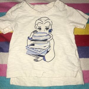 White and blue Elsa shirt size 18-24M